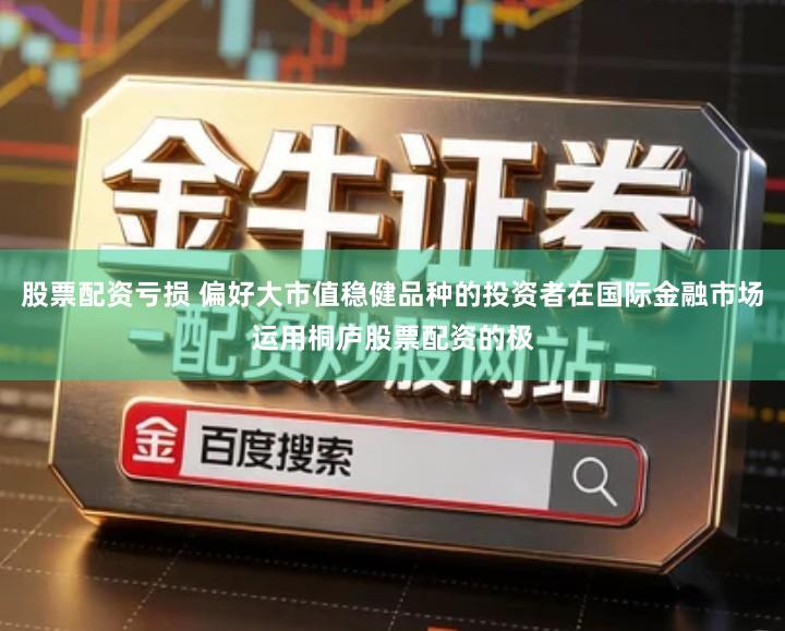 股票配资亏损 偏好大市值稳健品种的投资者在国际金融市场运用桐庐股票配资的极