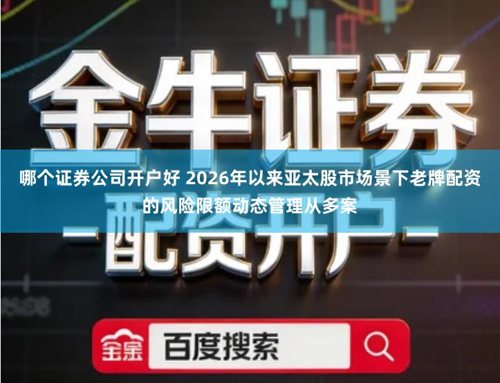 哪个证券公司开户好 2026年以来亚太股市场景下老牌配资的风险限额动态管理从多案